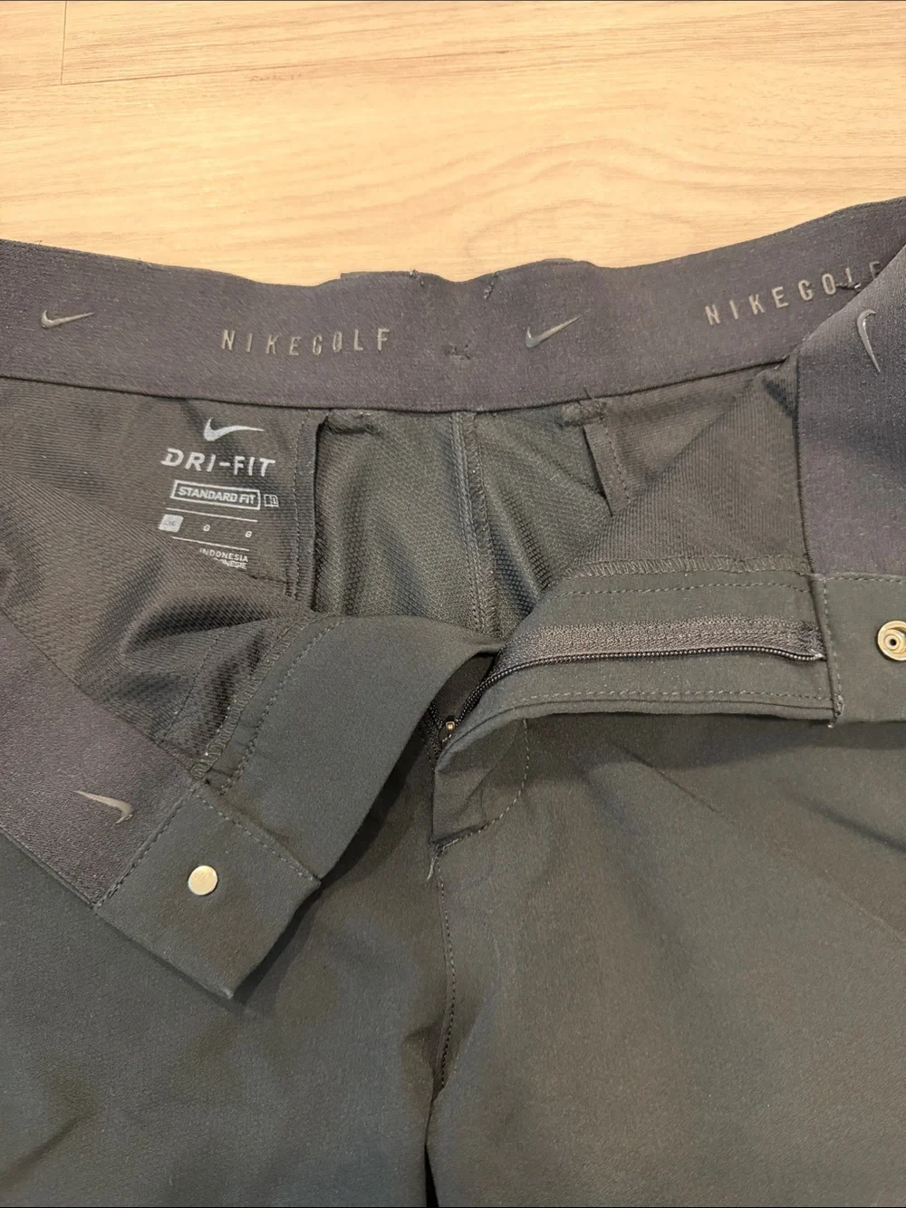 Nike Black Flat-Front Men's Shorts